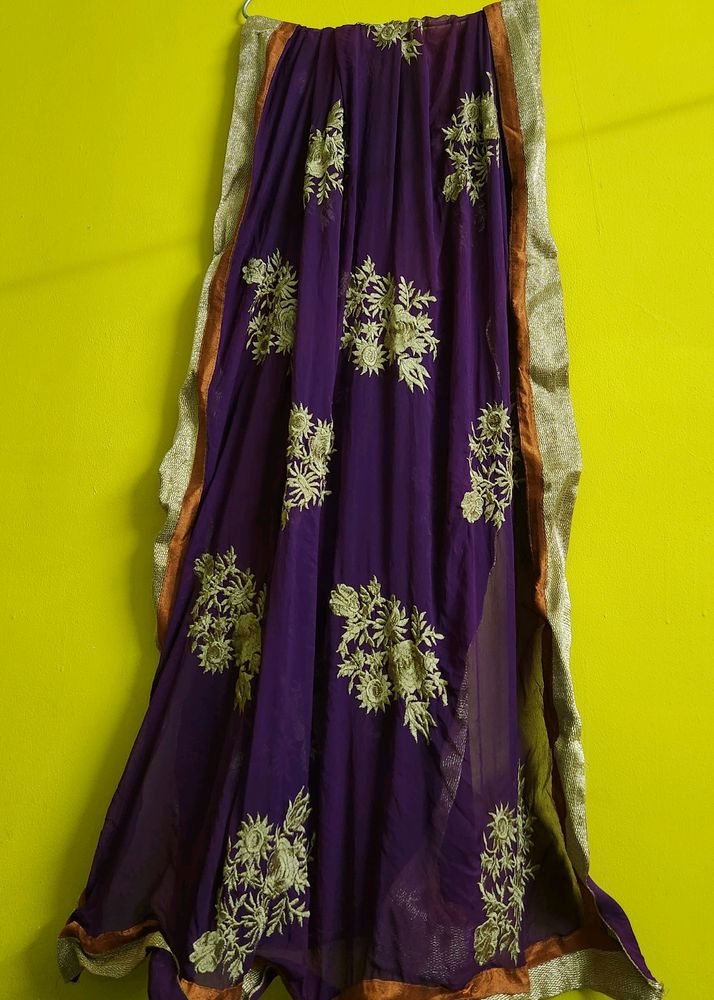 Violet COLOUR Dupatta/ Dark Purple Chunari