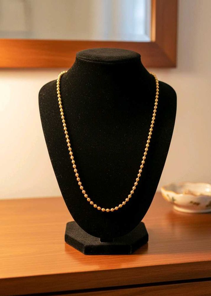 Gold Toned Beaded Necklace