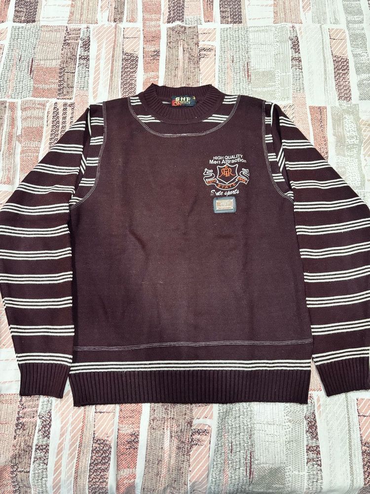 Striped Maroon Sweater