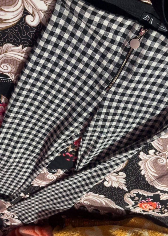 Zara Gingham Pants