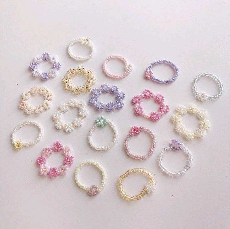 Beaded rings🎀