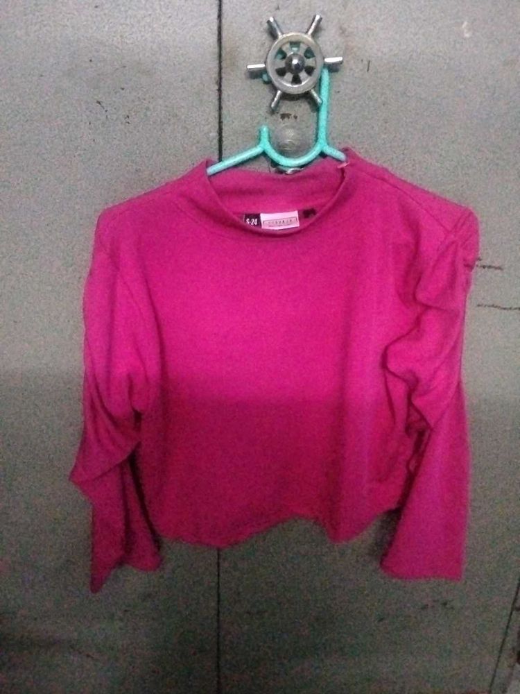 Pink Long Sleeve Top