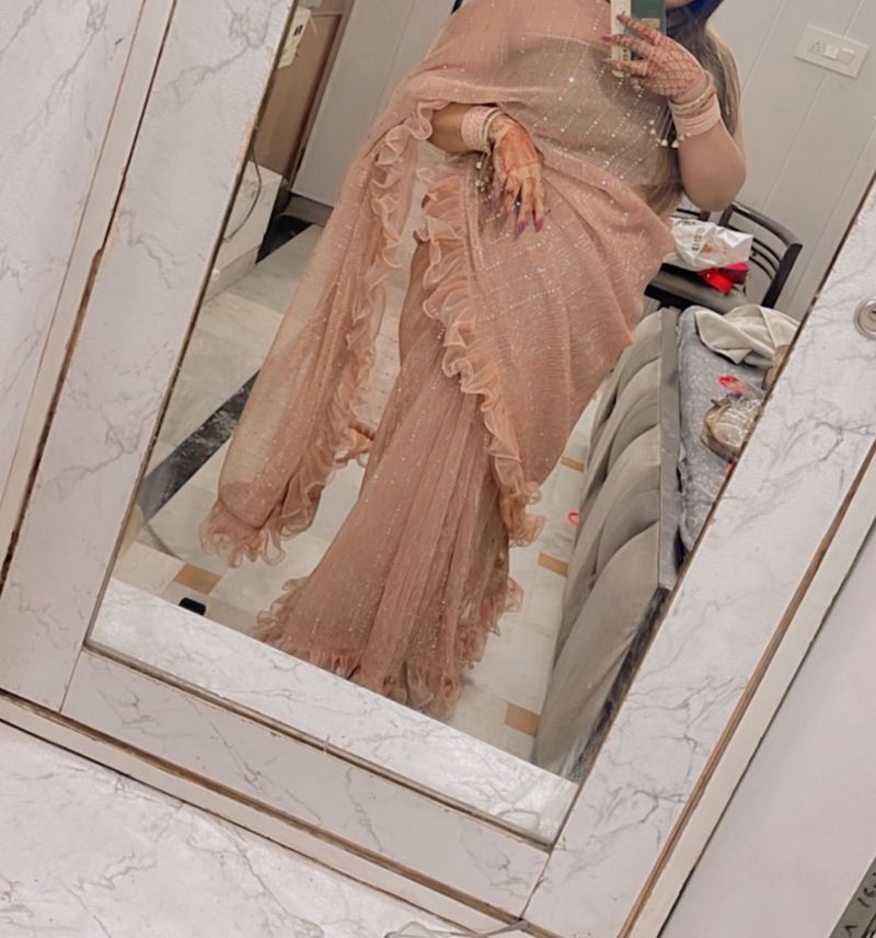 Gorgeous Ruffle Saree