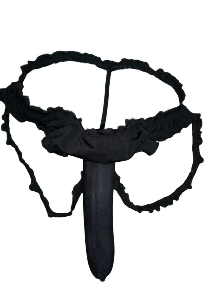 Black Ruffled Lingerie Set