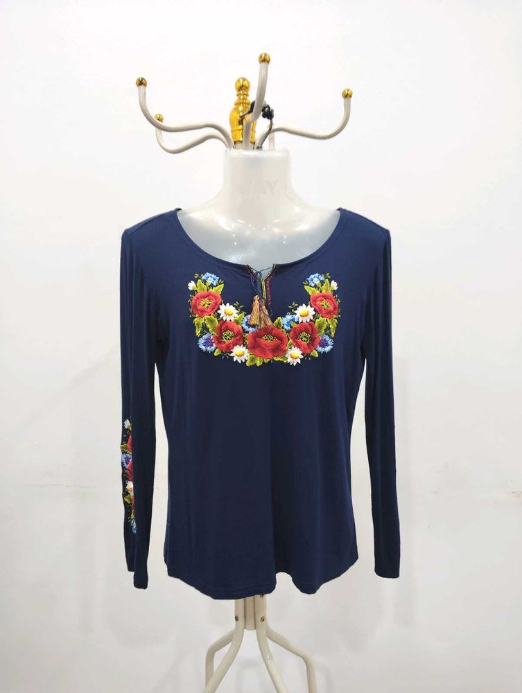 Floral Embroidered Top