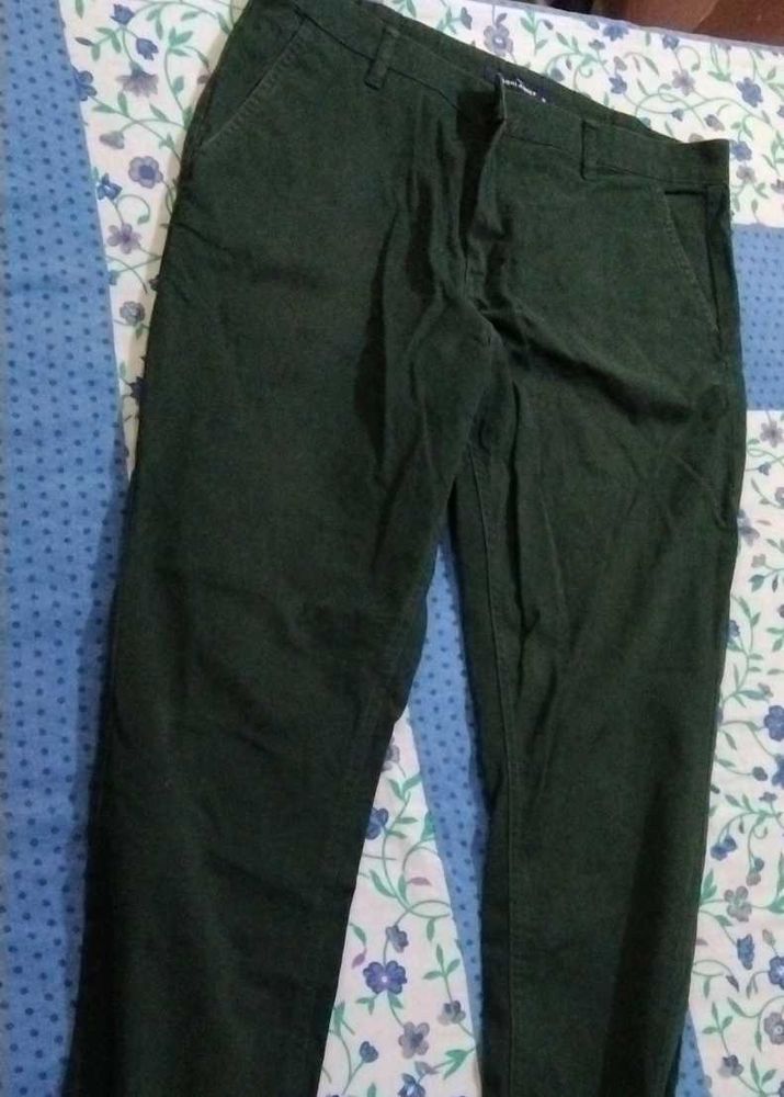 Green Casual Pants
