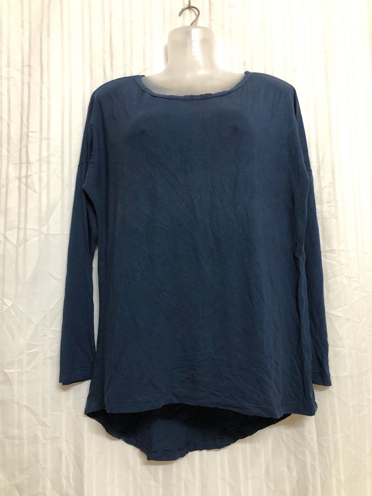 Hica De Fuego Blue Long Sleeve Top