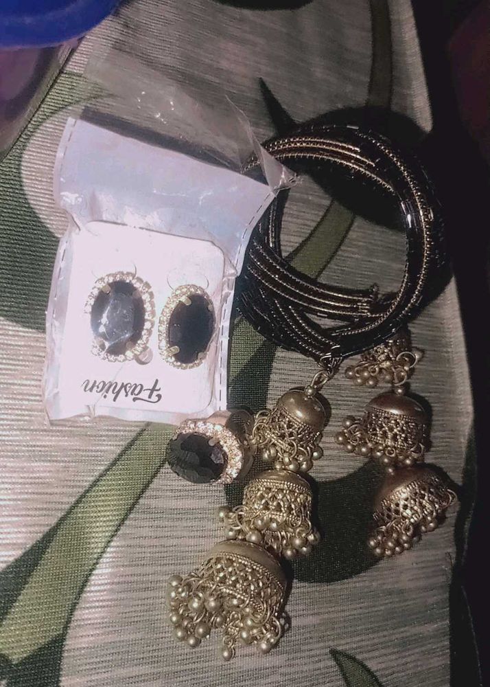 Combo Of Black Accessories Set