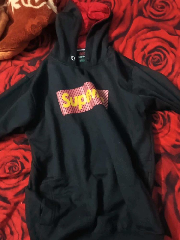 Supreme Black Hoodie