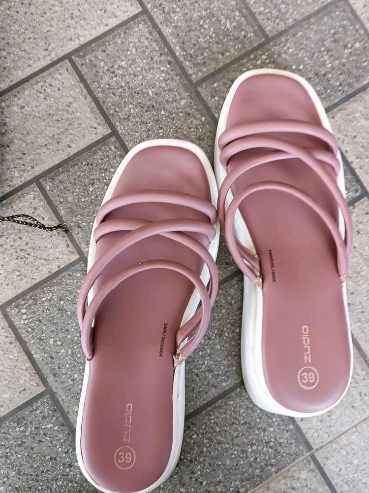 Mauve Platform Sandals