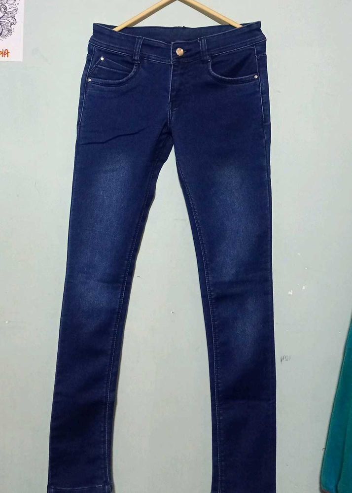 Dark Blue Denim Jeans