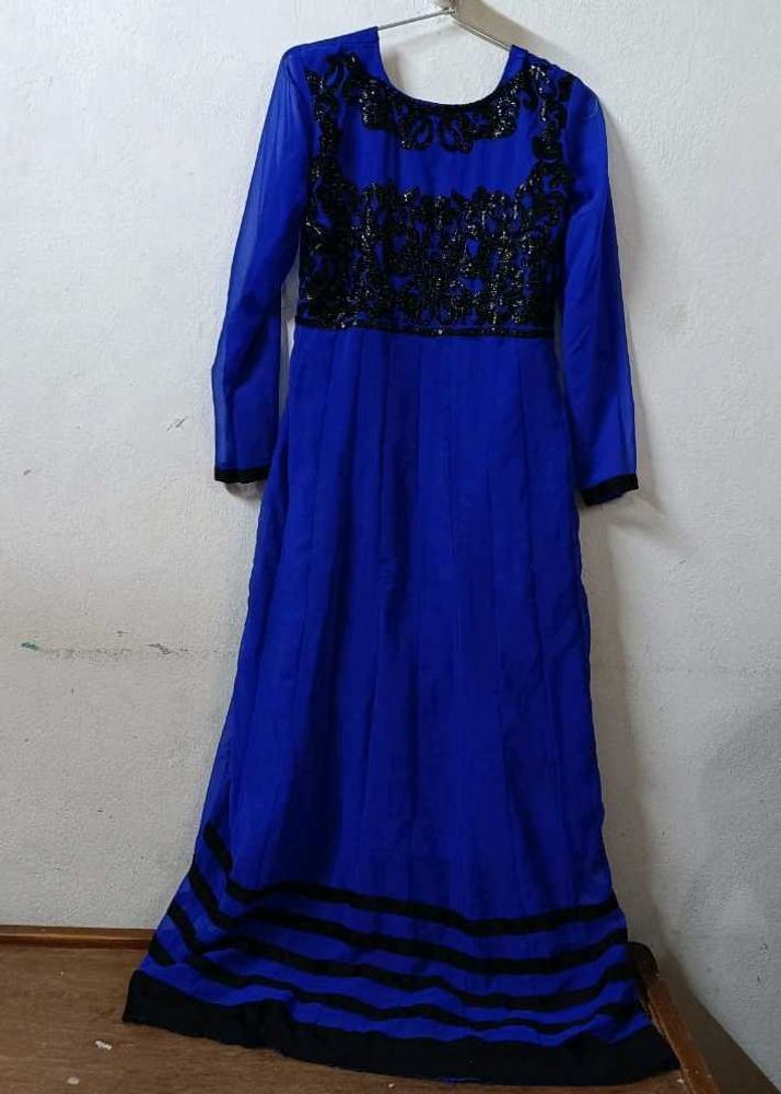 Elegant Blue Ethnic Gown