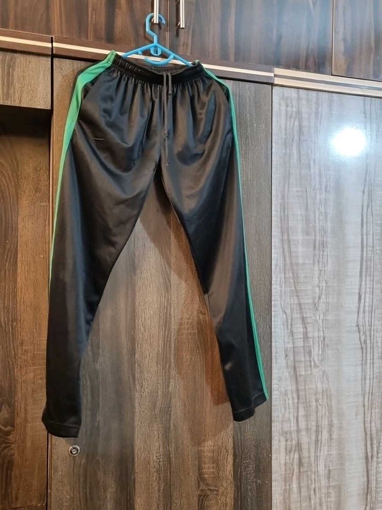 Striped Track Pants - Black &amp; Green