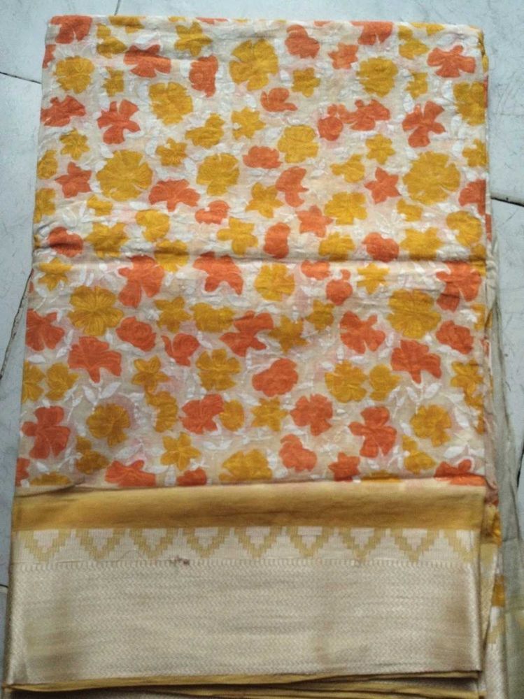 Floral Cotton Saree