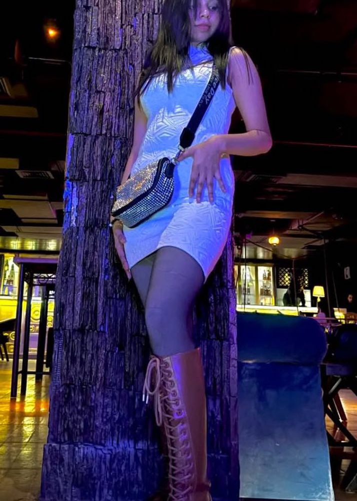 turtle neck korean dress