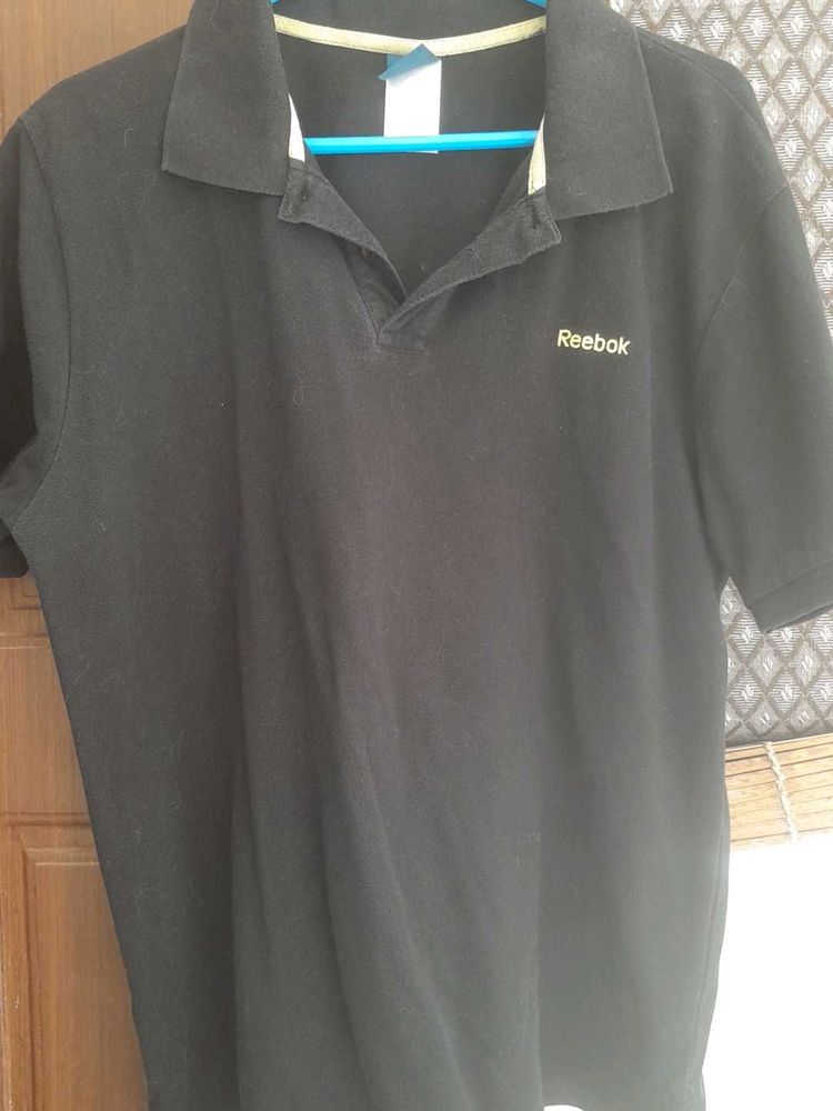 Reebok Black Polo Shirt