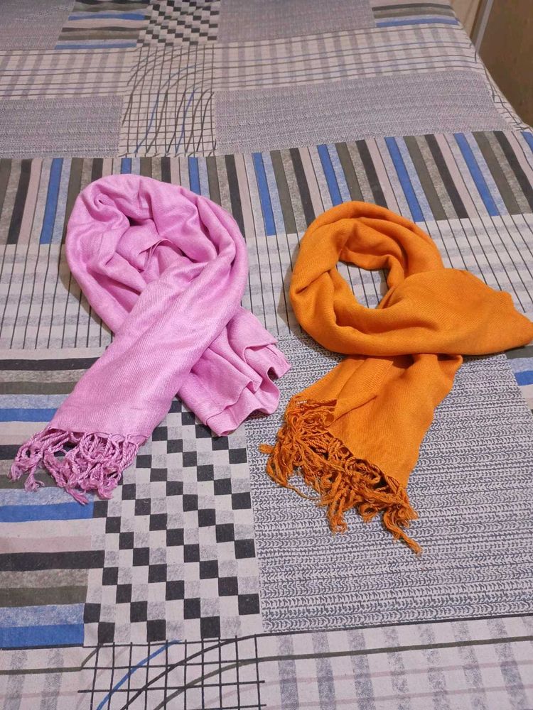 Pink &amp; yellow stole