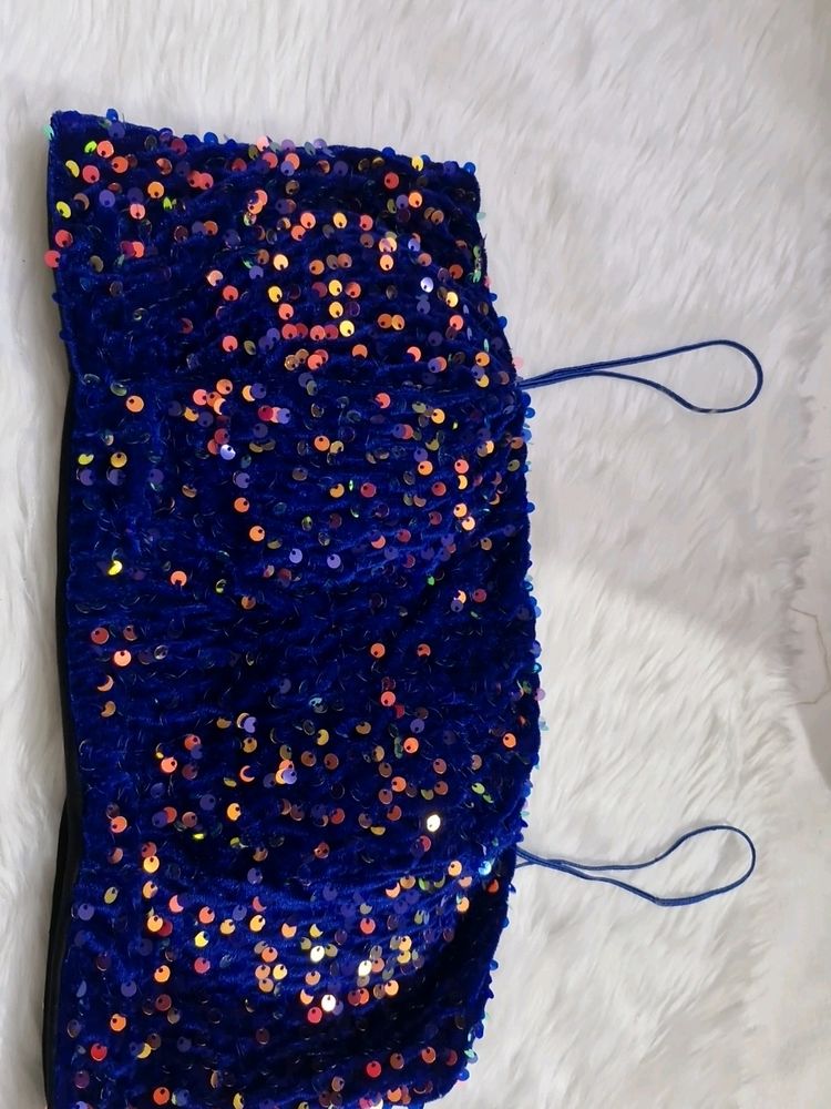 Blue Party Wear Top
