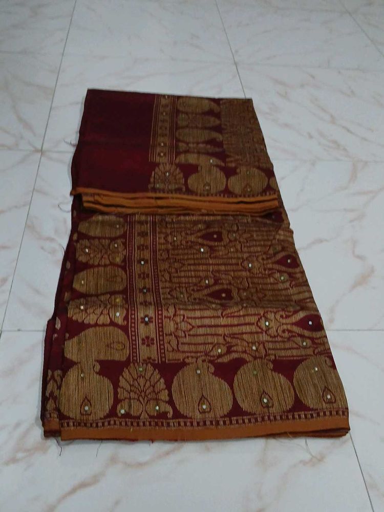 Maroon Saree