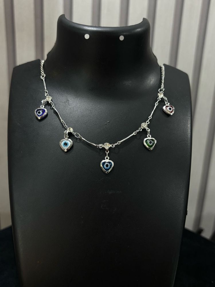 Silver Evil eye Necklace