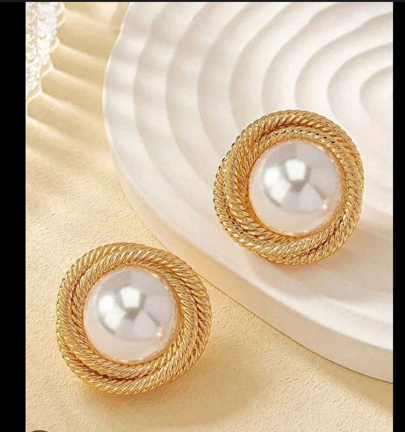 Pearl Stud Earrings