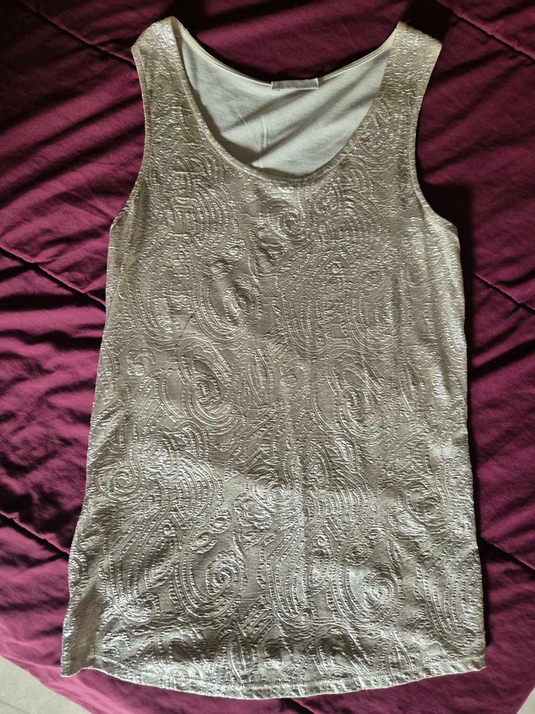 Gold Sleeveless Top