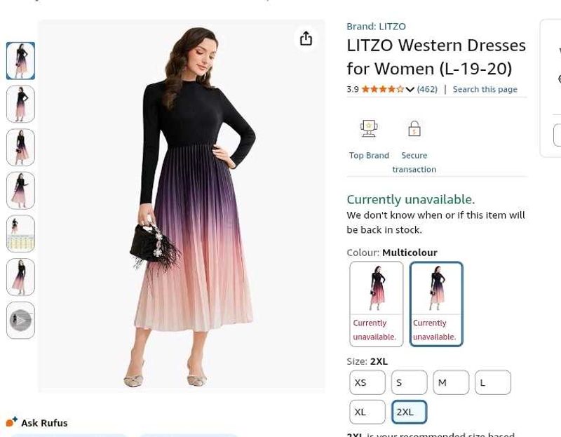 ✅🖤BRAND NEW Ombre Pleated Midi Dress🖤✅