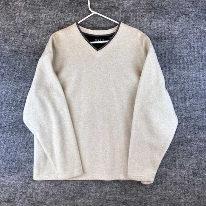 Trader Bay Sportswear Men's Fleece V-Neck Sweatshi