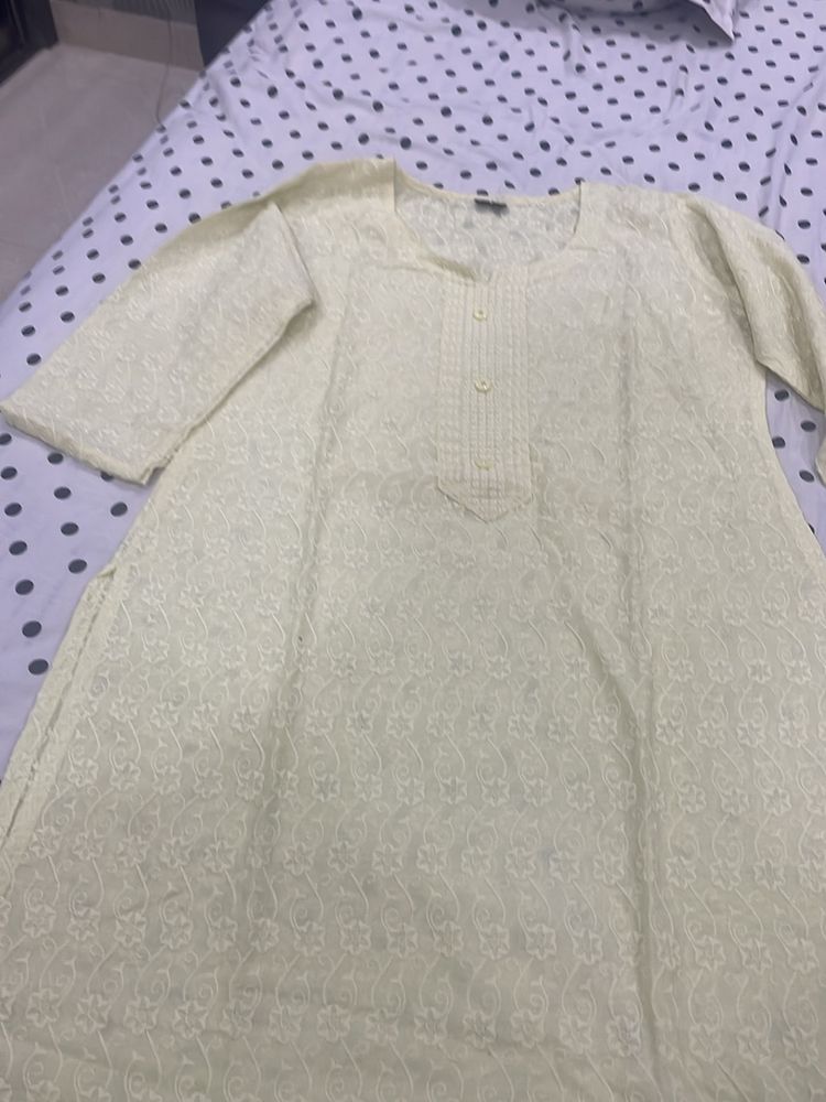 Chikankari Cotton Kurta