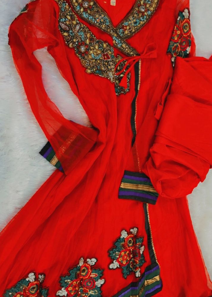 Anarkali Red Partywear Suit❤️✨