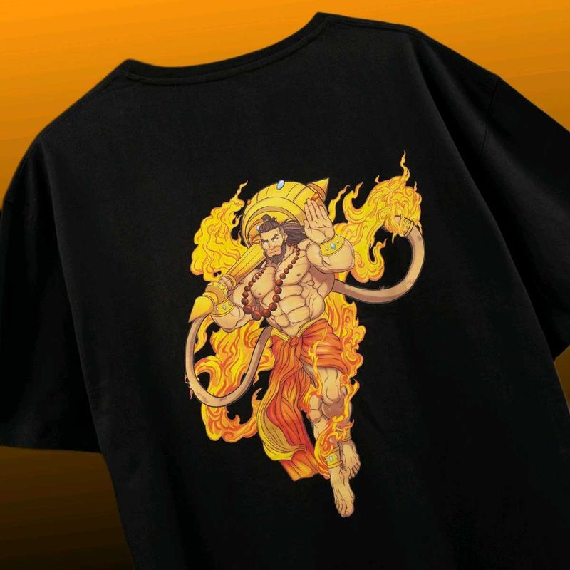 Hanuman Ji Graphic Print T-Shirt