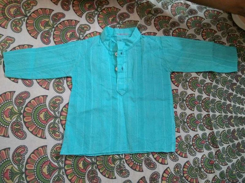 New Born Baby Boy Kurta Set