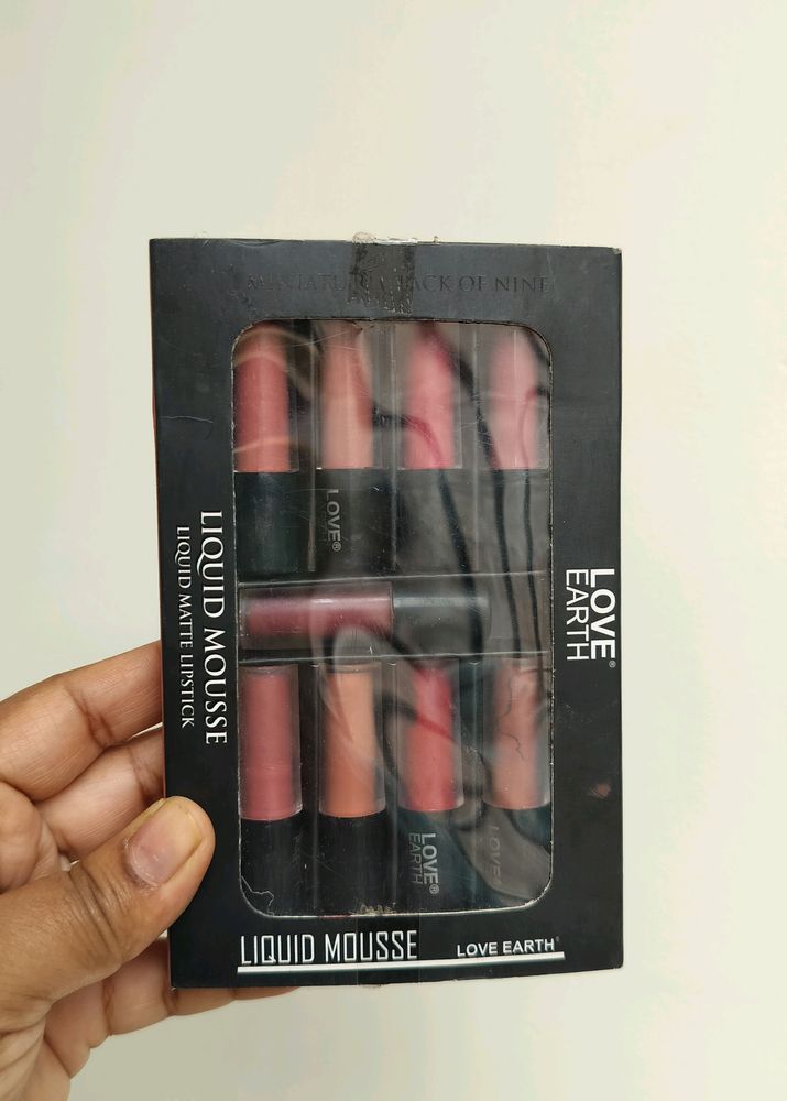 Love Earth Lip and Cheek Mousse| Set Of 9