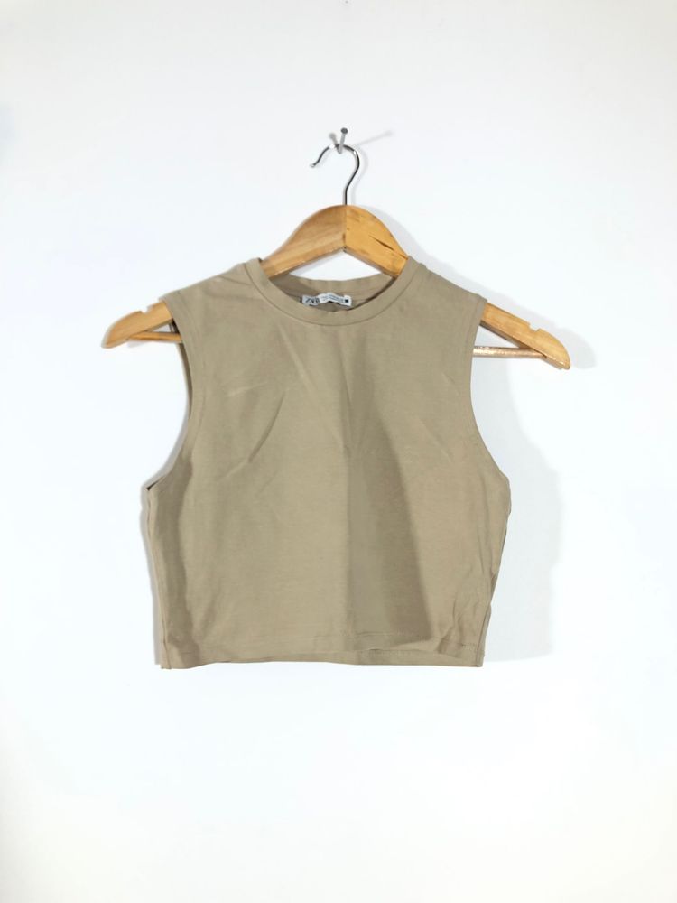 Khaki Crop Top(Women’s)
