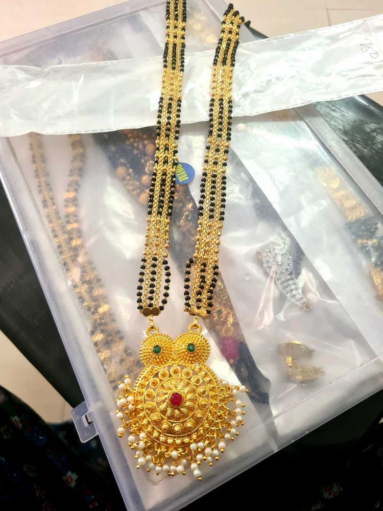 Gold Tone Mangalsutra Necklace