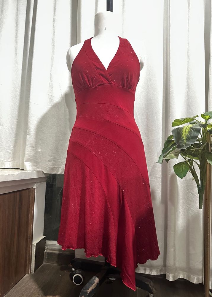 Red Halter Dress