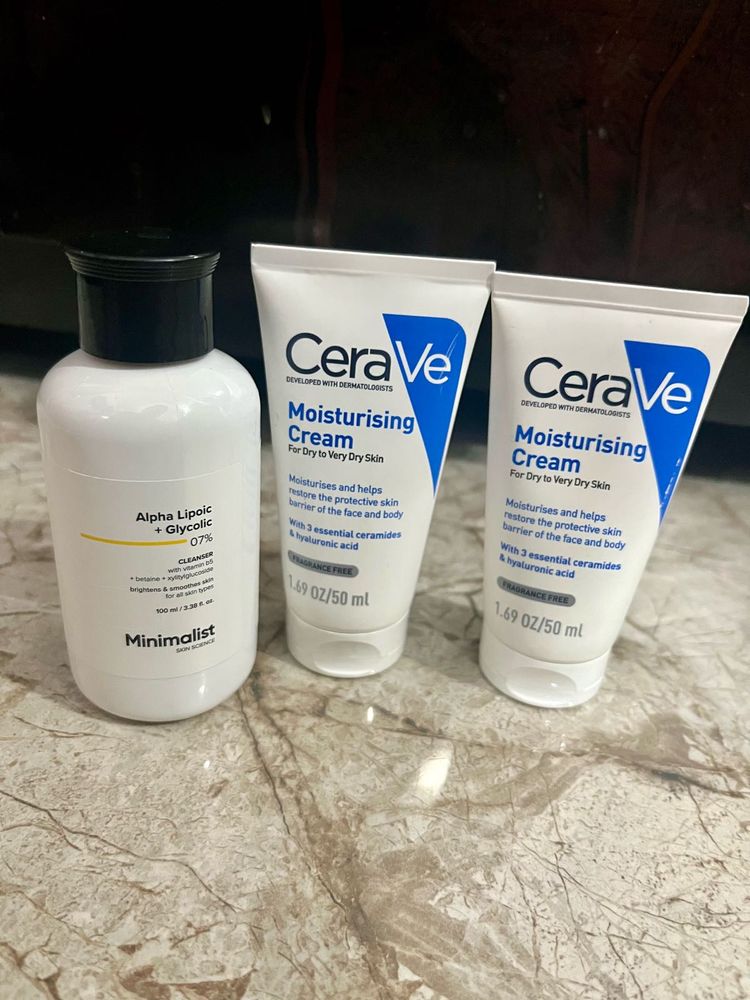 CeraVe barrier repair moisturiser with minimalist