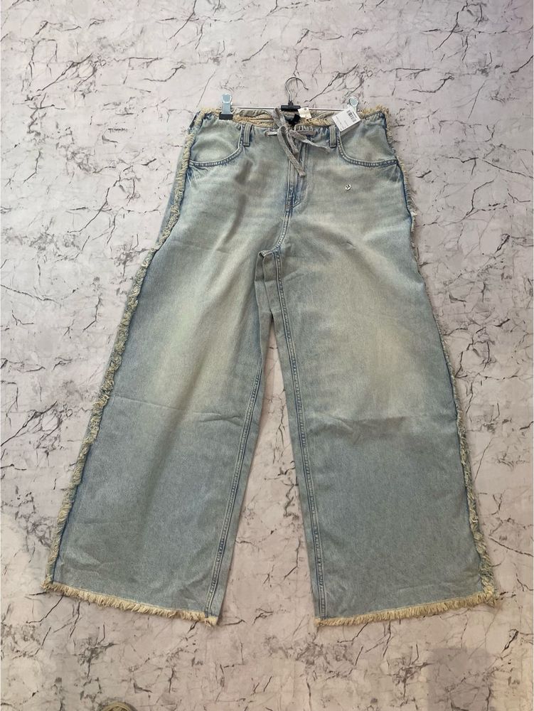 Wide leg denim