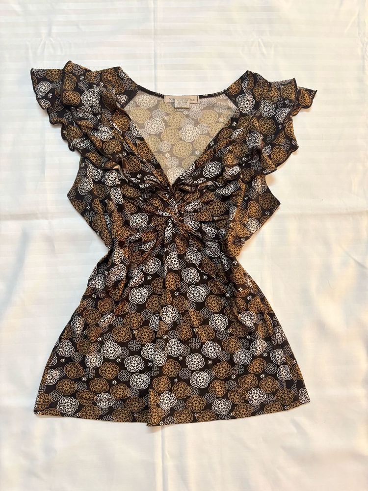 y2k brown top