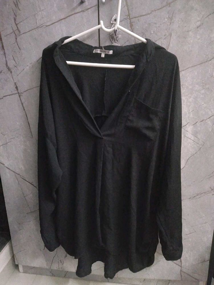 V neck oversized top