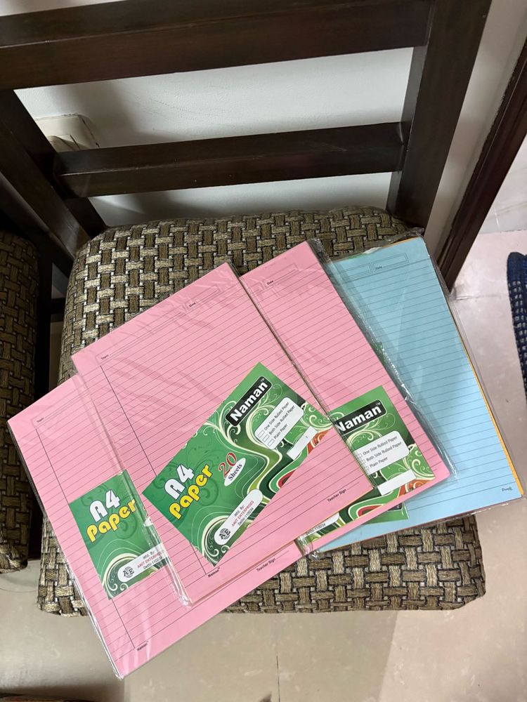 A-4 Size Both Side Ruled Sheets