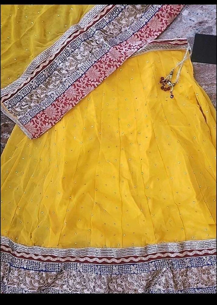 (Fast Only For Today)Yellow Lehenga