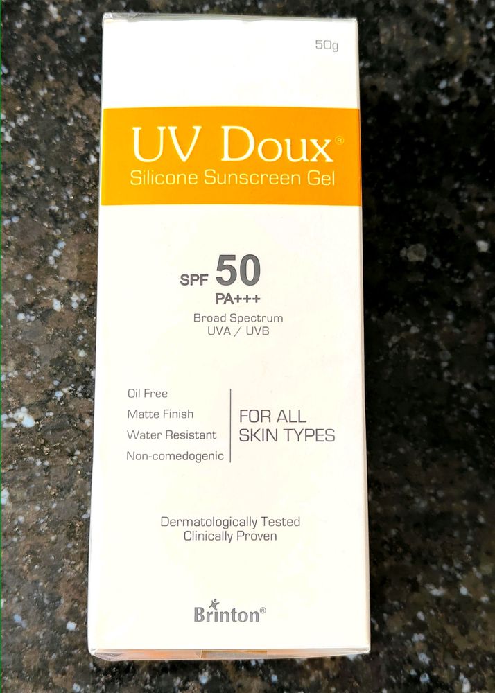 Brinton Healthcare Uvdoux Face &amp; Body Sunscreen Gel With Spf 50 Pa+++ In Matte Finish And Oil Free Formula|