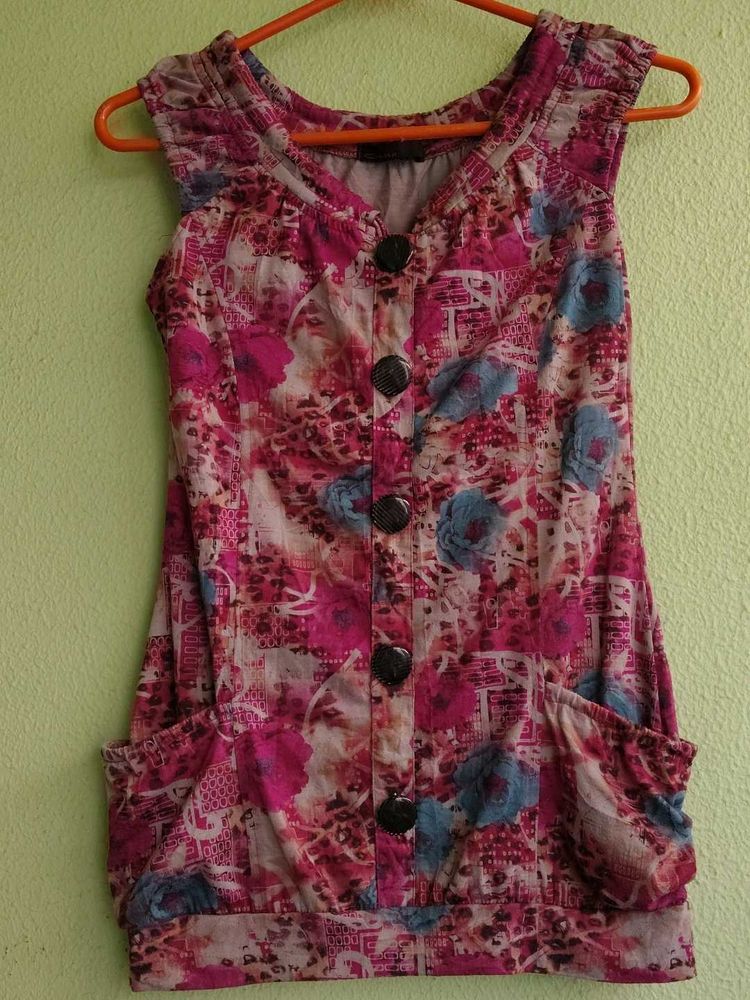 Floral Button-Down Dress