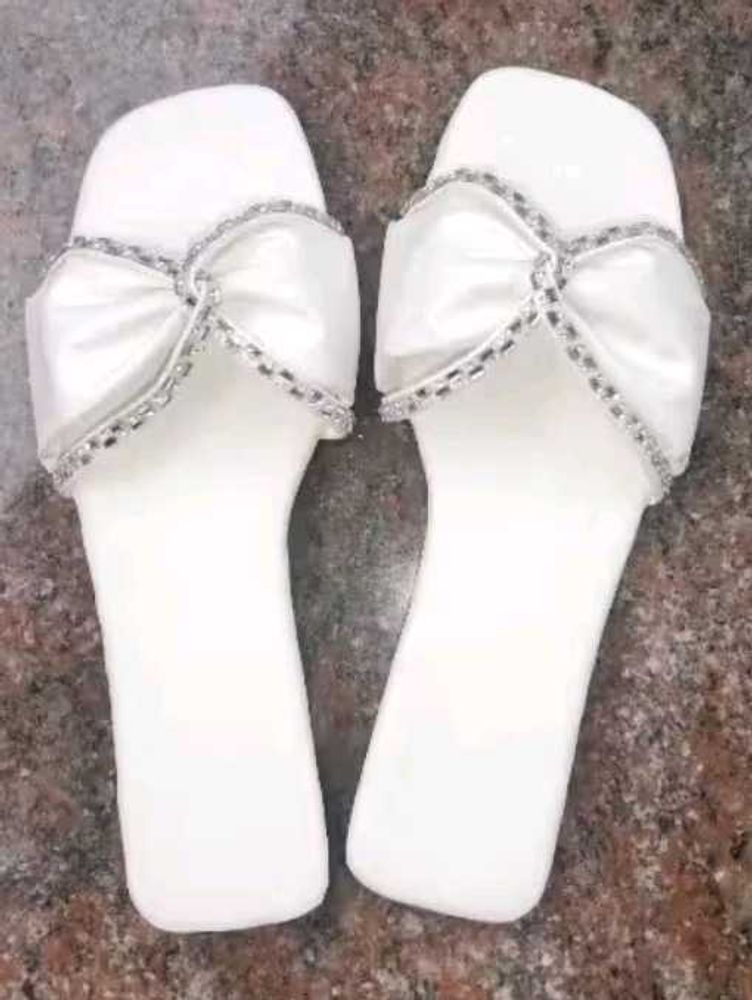 White Elegant Slippers