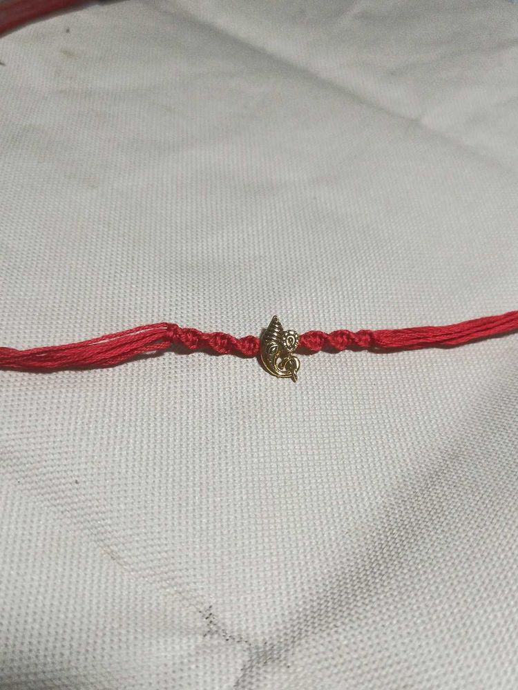 Ganesha Charm Rakhi Bracelet