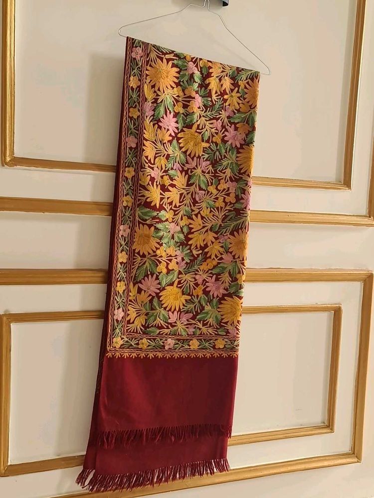 Floral Kashmiri Embroidered Stole