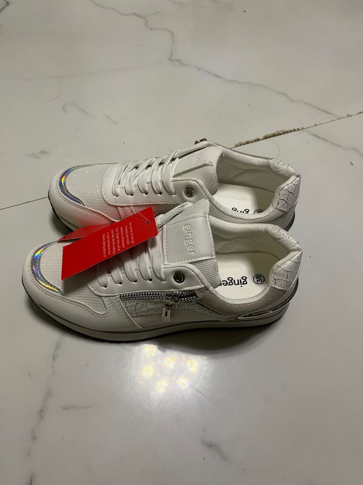 White Casual Shoes for Women from Ginger-siz