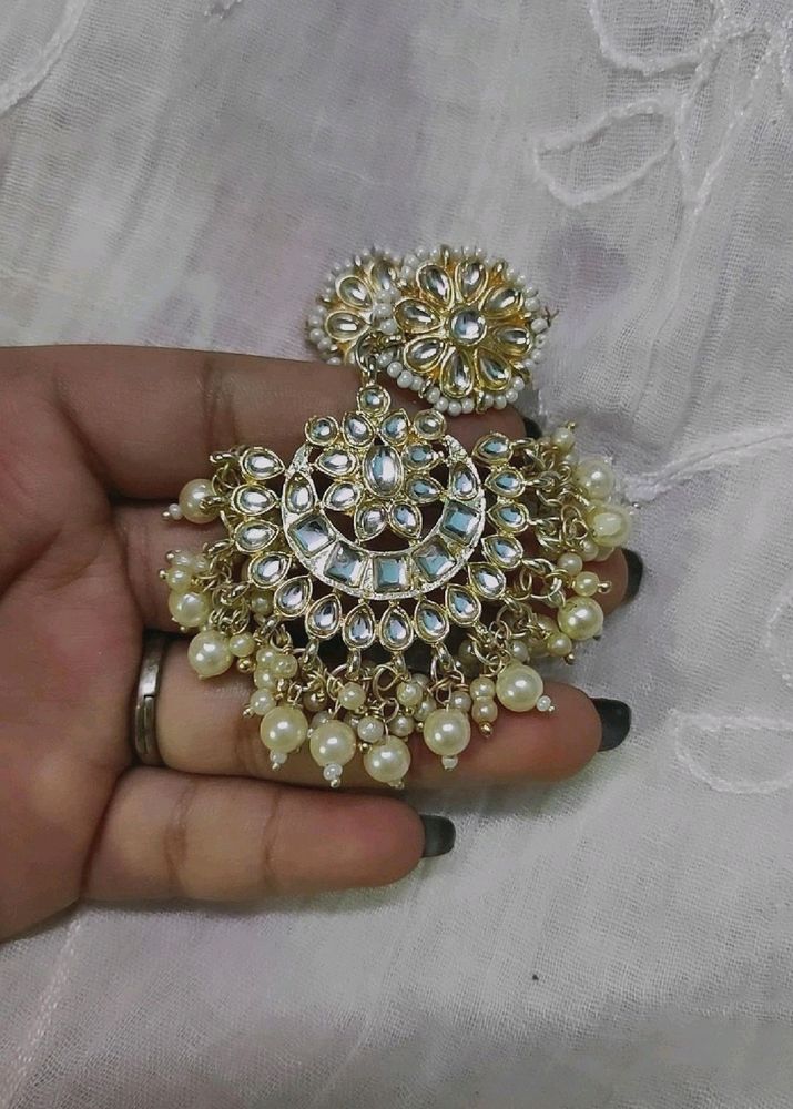 Nykaa Fashion Meenakari Chandbaali Maangtika
