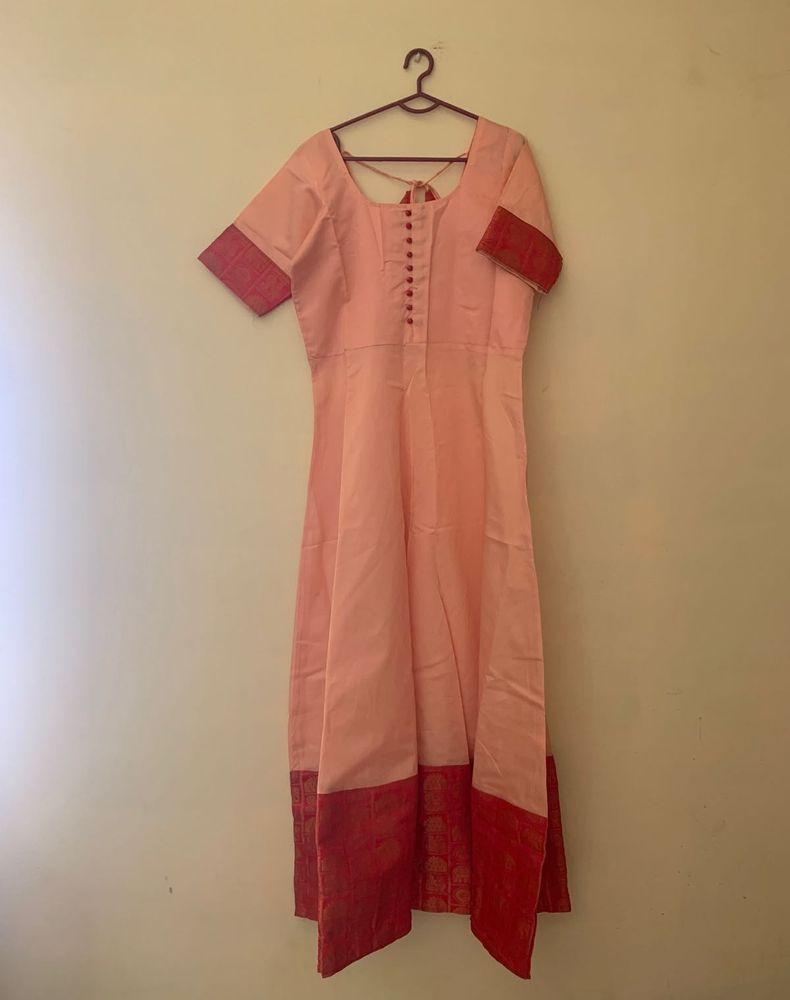 Pink  Silk Blend Gown
